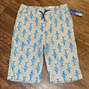 Arizona Shark Shorts Grey Shark Print Boys L